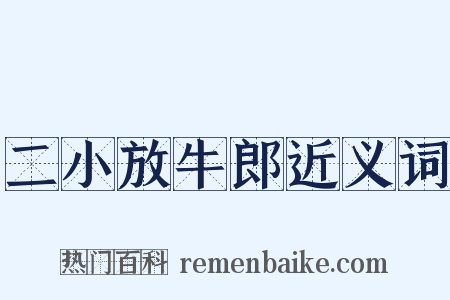 二小放牛郎近义词是什么意思的图片